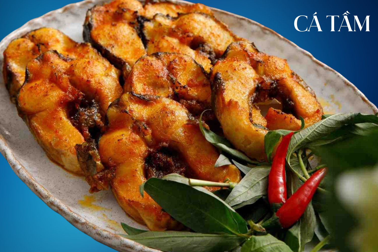 Cá tầm nướng muối ớt